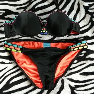 Black bikini 2 piece swimsuit